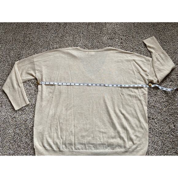 AG Adriano Goldschmied sz S Sweater Oversized 100% WOOL BOXY FIT Beige B25 - Picture 6 of 9